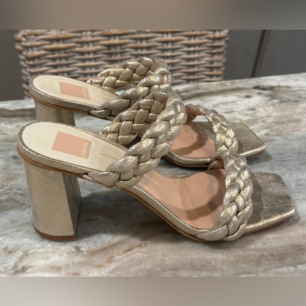Women’s DOLCE VITA Paily light gold heels- Size 10 - Picture 5 of 9